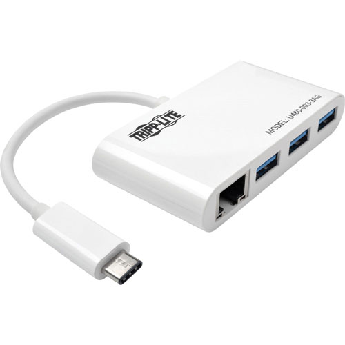 Tripp Lite Hub/Adapter, Portable, USB-C, Gen 1, USB 3.1