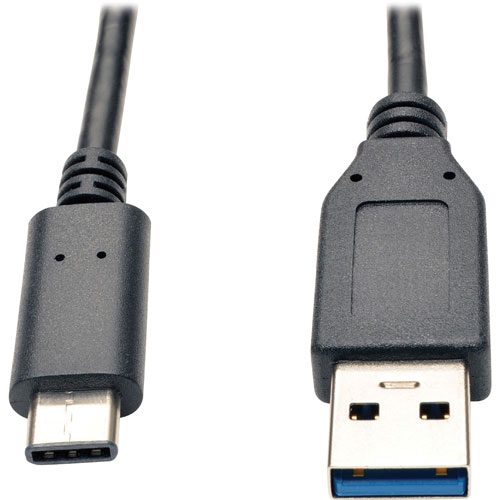 Tripp Lite USB 3.1 Cable, Gen 2, Type-C to USB-A, M/M, 3' L