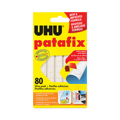 UHU Adhesives Distribution Inc. Tac Adhesive Putty, Removable and Reusable, 2.1 oz, 80/Pack