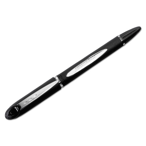 Uni-Ball Jetstream Stick Ballpoint Pen, Bold 1mm, Black Ink, Black Barrel
