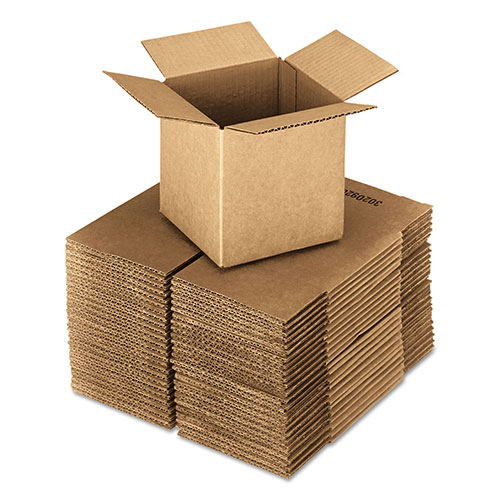 Universal Cubed Fixed-Depth Corrugated Shipping Boxes, Regular Slotted Container (RSC), 18" x 18" x 18", Brown Kraft, 20/Bundle