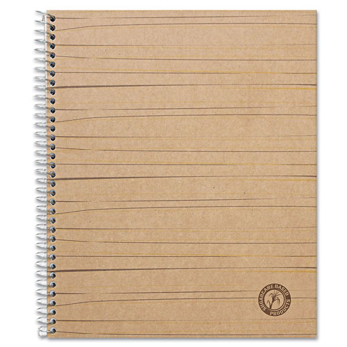 Universal Deluxe Sugarcane Based Notebooks, Kraft Cover, 1-Subject, Medium/College Rule, Brown Cover, (100) 11 x 8.5 Sheets
