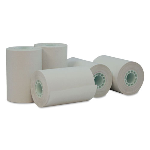 Universal Direct Thermal Print Paper Rolls, 0.5" Core, 2.25" x 55 ft, White, 50/Carton