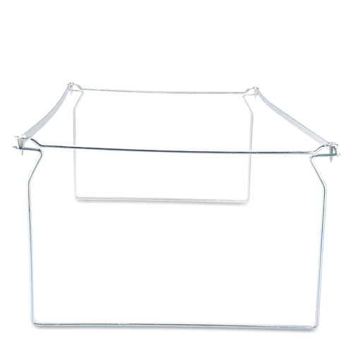 Universal Screw-Together Hanging Folder Frame, Legal Size, 23" to 26.77" Long, Silver, 6/Box