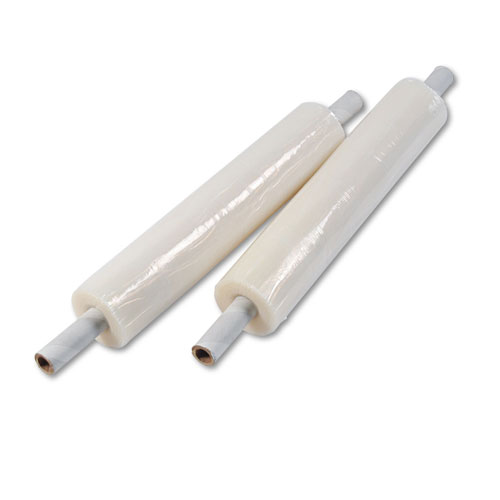 Universal Stretch Film with Preattached Handles, 20" x 1,000 ft, 20 mic (80-Gauge), Clear, 4/Carton