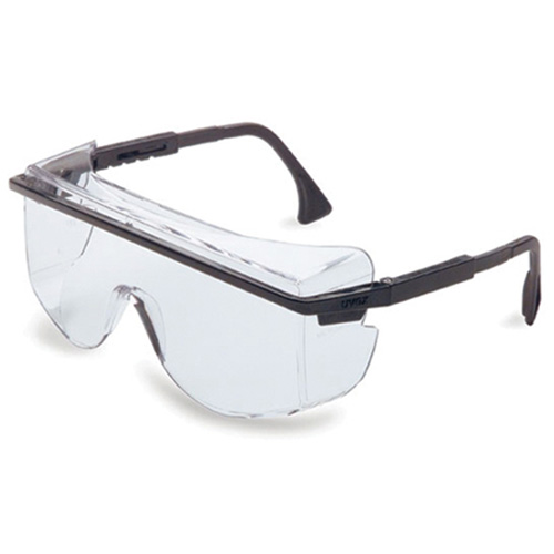 Uvex Safety Astro OTG 3001 Safety Spectacles, Black Frame