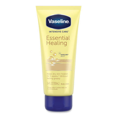 Vaseline® Intensive Care Essential Healing Body Lotion, 3.4 oz Squeeze Tube, 12/Carton