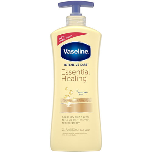 Vaseline® Intensive Care Lotion, Lotion, 20.30 fl oz, For Dry Skin, Applicable on Body, Moisturising, Absorbs Quickly, Non-greasy, 4/Carton