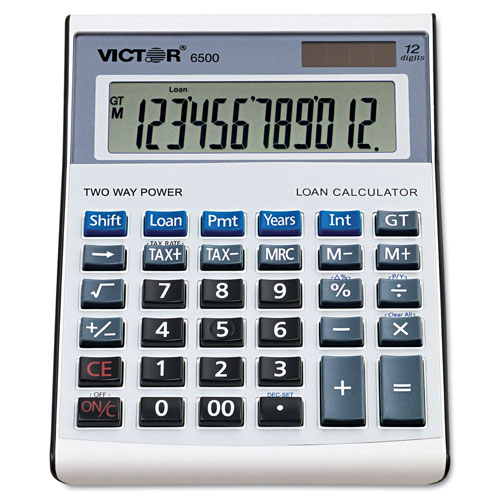 Victor 6500 Executive Desktop Loan Calculator, 12-Digit LCD