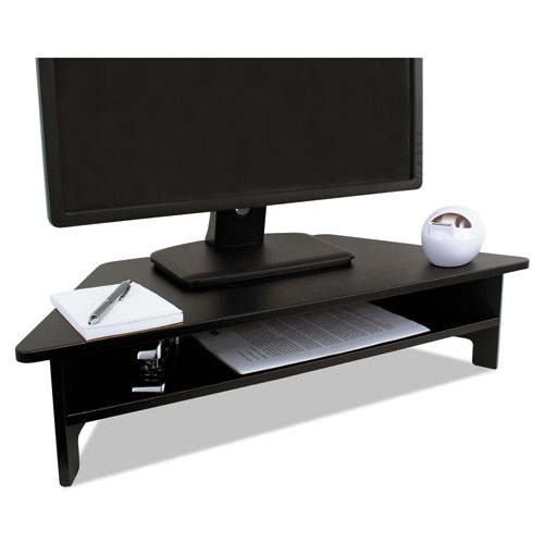 Victor High Rise Collection Monitor Stand, 27 x 11 1/2 x 6 1/2-7 1/2, Black