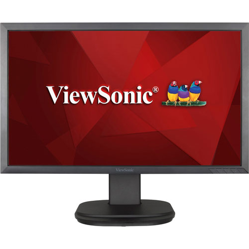 Viewsonic LED Monitor, Full HD, 20-1/5"W x 9-2/5"D x 16-1/2"H, Black