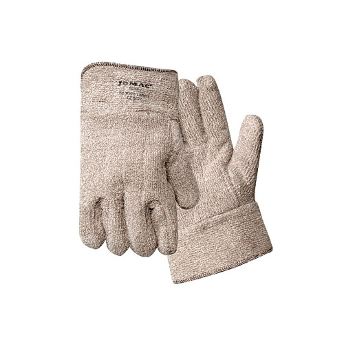 Wells Lamont Jomac Brown and White Safety Cuff Gloves, Terry Cloth, X-Large, Unlined