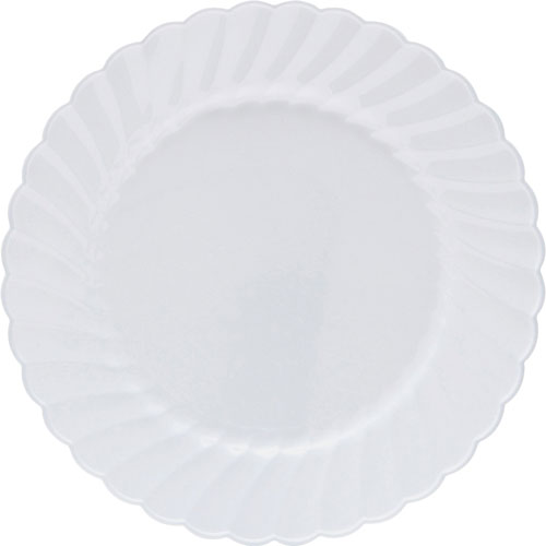 WNA Comet Classicware Plastic Dinnerware Plates, 6" Dia, White, 12/Pack