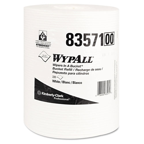 WypAll® X70 Wipers in a Bucket Refills, No Bucket, 10 x 13, 220/Rolls, 3 Rolls/Carton