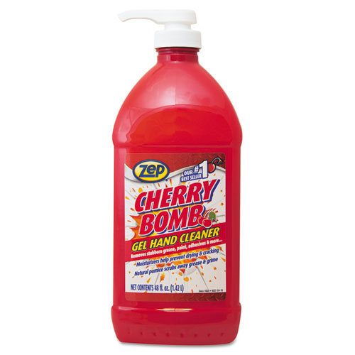 Zep Commercial® Gel Hand Cleaner, Cherry, 48 oz Pump Bottle