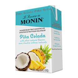 Monin Pina Colada Fruit Smoothie Mix, 46 Oz, Case of 6