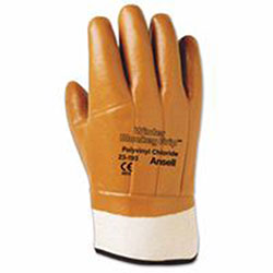 Ansell Vinyl Gloves, 10, Orange