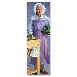 Ansell CPP Vinyl Aprons, 6 mil, 33 in X 54 in, Blue