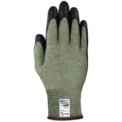 Ansell PowerFlex Gloves, Size 9, Black