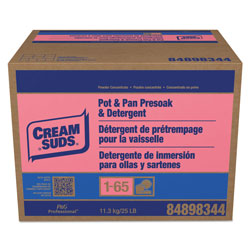 Cream Suds Manual Pot & Pan Detergent w/o Phosphate, Baby Powder Scent, Powder, 25 lb. Box