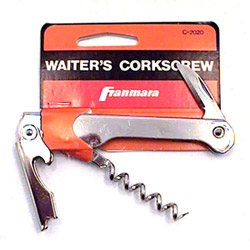 Franmara Waiter Carded Corkscrew