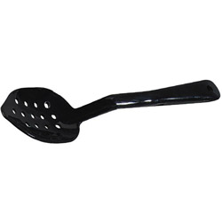Carlisle Foodservice Products 11" Black Perforated Spoon