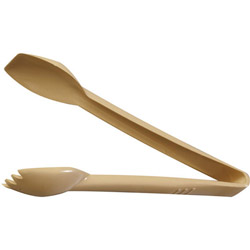 Carlisle Foodservice Products Salad Tongs, 9 in, Beige