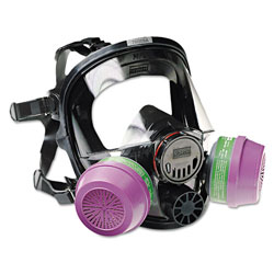 North Safety Products 7600 Series Full-Facepiece Respirator Mask, Medium/Large