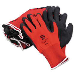 North Safety Products NorthFlex Red Foamed PVC Gloves, Red/Black, Size 10/XL, 12 Pairs