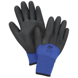North Safety Products NorthFlex-Cold Grip Winter Gloves, Large, Blue/Black