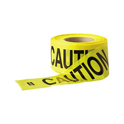 Anchor Economy Barrier Tape, 3 in x 1,000 ft, Yellow, Caution