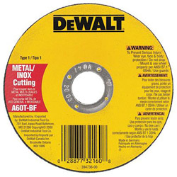 Dewalt Tools 4-1/2" x .045" x 7/8" Metalthincut-off Wheel Type-1