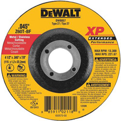 Dewalt Tools 4-1/2 in X .045 in X 5/8 in -11 XP CUTOFF WHEEL