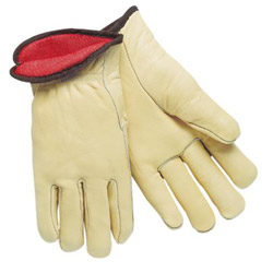 Memphis Glove Premium Grade Leather Insulated Driver Gloves, Cream, X-Large, 12 Pairs