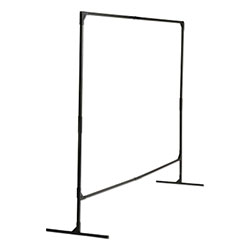 Jackson Safety® Stur-D-Screen Frame, 6 ft X 6 ft, Steel, Black