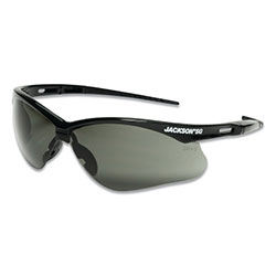 Jackson Safety® SG Series Safety Glasses, Smoke Mirror, Polycarbonate, Anti-Fog Lens, Black