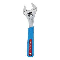 Channellock Code Blue® Adjustable Wrench, 12 in, 1-1/2 in, Chrome