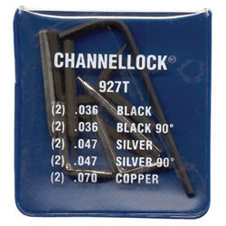 Channellock Univeral Replacement Tips(kit Of 5 Diff Tips)