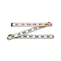 Vuzix Red End Two Way Rulers, 6 ft, Wood