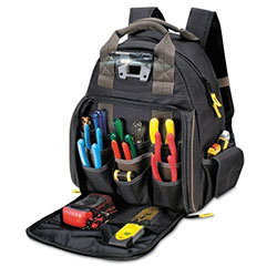 CLC Custom Leather Craft Tech Gear Lighted Backpack, 53 Compartments, 16 in X 13 in