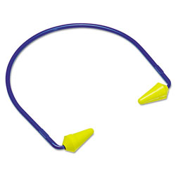 3M E-A-R CABOFLEX Model 600 Banded Hearing Protector, 20NRR, Yellow/Blue