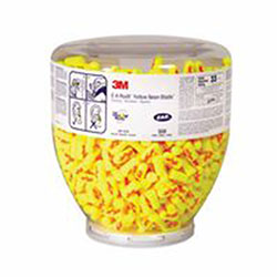 3M E-A-Rsoft Yellow Neons Foam Earplugs, Polyurethane, Uncorded, 500 per bottle