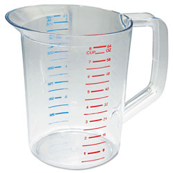 Rubbermaid Bouncer Measuring Cup, 2qt, Clear