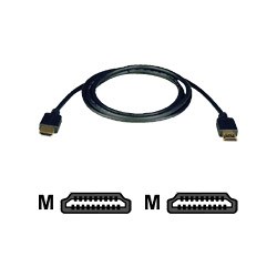 Tripp Lite Gold - Video Cable - 19 Pin HDMI (M) - 19 Pin HDMI (M) - 6' - Double Shielded - Black