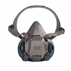 3M Rugged Comfort Half-Facepiece Reusable Respirators, Small