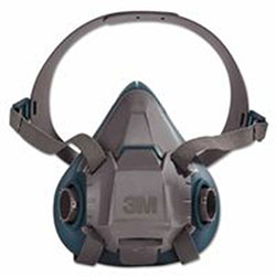3M Rugged Comfort Half-Facepiece Reusable Respirators, Large