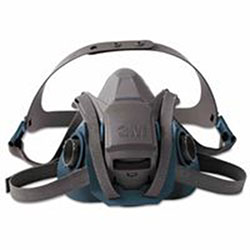 3M Rugged Comfort Quic-Latch Half-Facepiece Reusable Respirators, Medium
