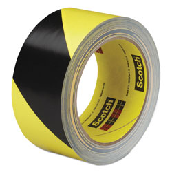 3M Safety Stripe Tape, 2" x 108 ft, Black/Yellow (MMM57022)