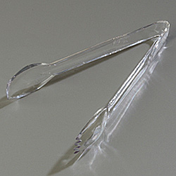 Carlisle Foodservice Products Salad Tongs, 9 in, Clear