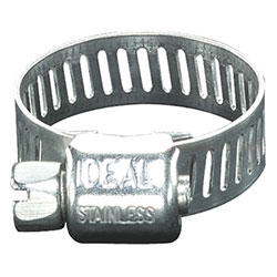 IDEAL 62P Series Small Diameter Clamps, 1/8 in Hose ID, 1/4-5/8 in Dia, Stnls Stl 201/301